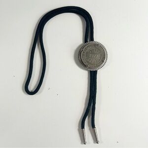 BSA Boy Scouts of America 1977 National Jamboree Silver and Black Bolo Tie